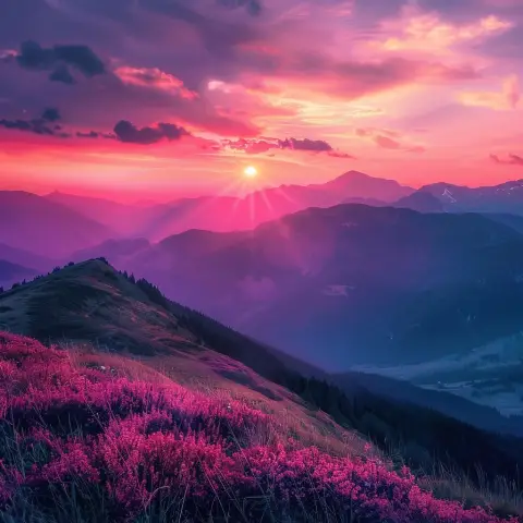 sunset magenta