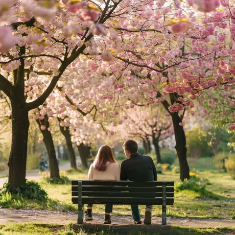 spring - cherry trees in bloom