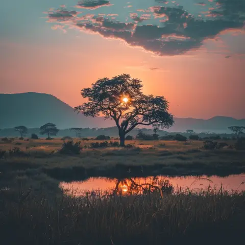 in the evening