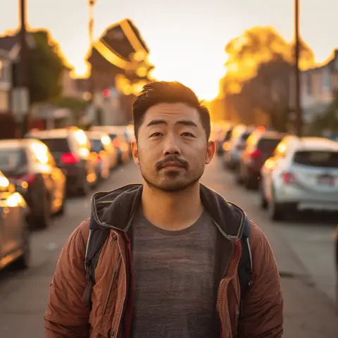 during golden hour