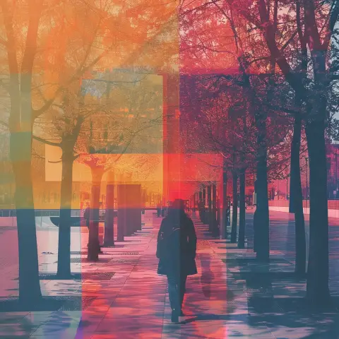 Color blocking overlay