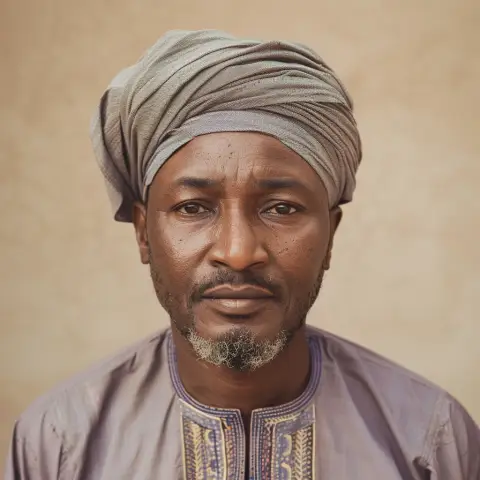 a traditional turban