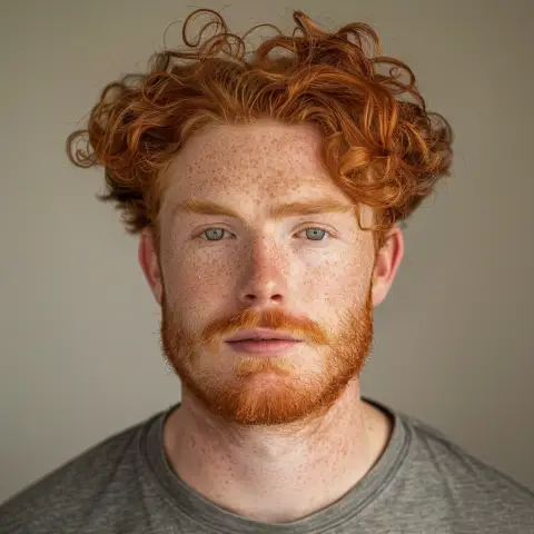 ginger, tamed curls