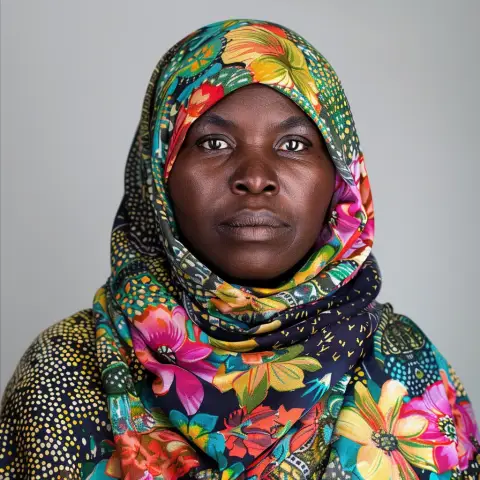 colorful headscarf