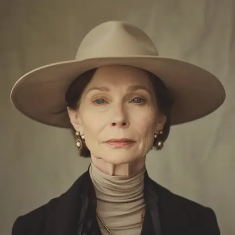 elegant wide-brimmed hat