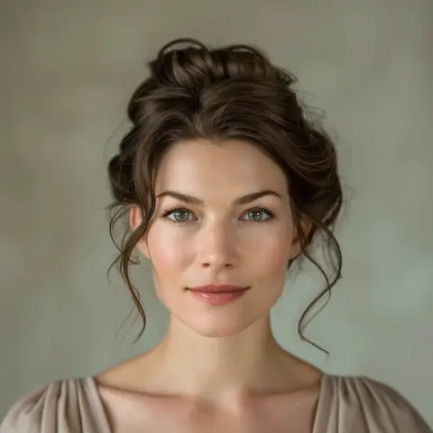 elegant updo hairstyle