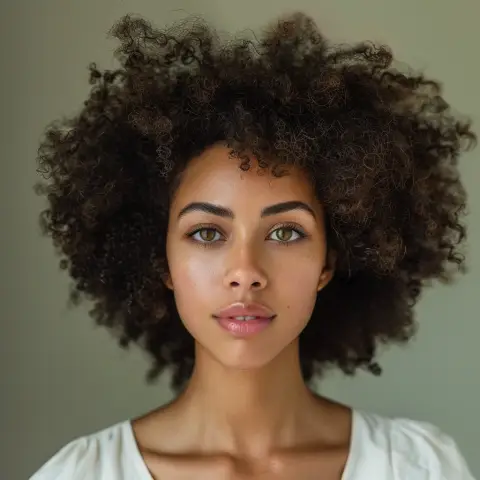 natural afro curls
