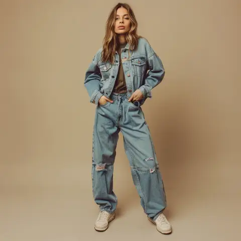 casual denim outfit
