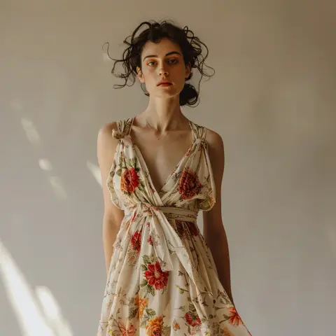 vintage floral dress