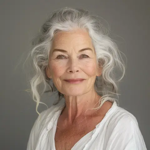 Graue Haare mit 70: