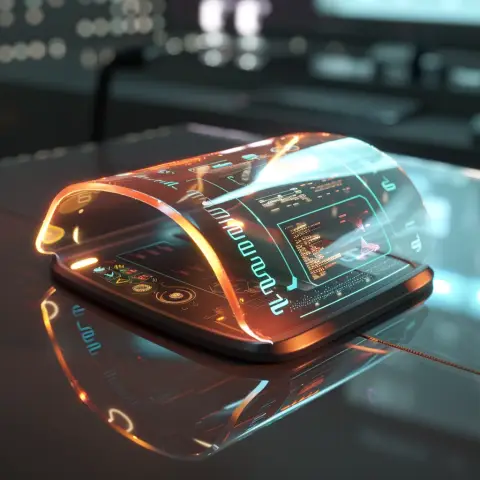 „concept of a futuristic phone in the year 3000“