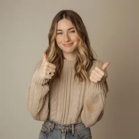 Zustimmung - thumbs up